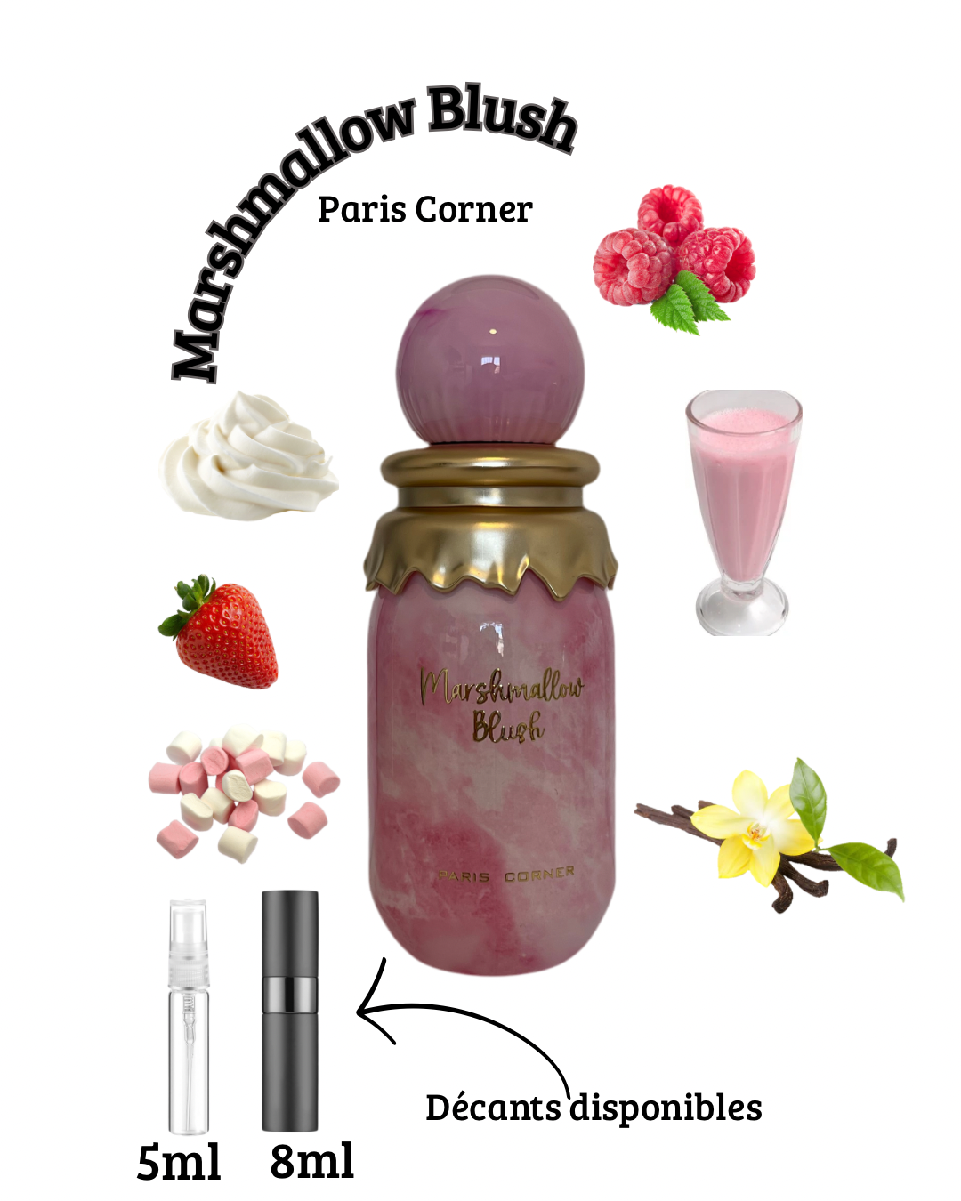 Marshmallow Blush – Paris Corner Eau de Parfum (5 ml / 8 ml / 100 ml)