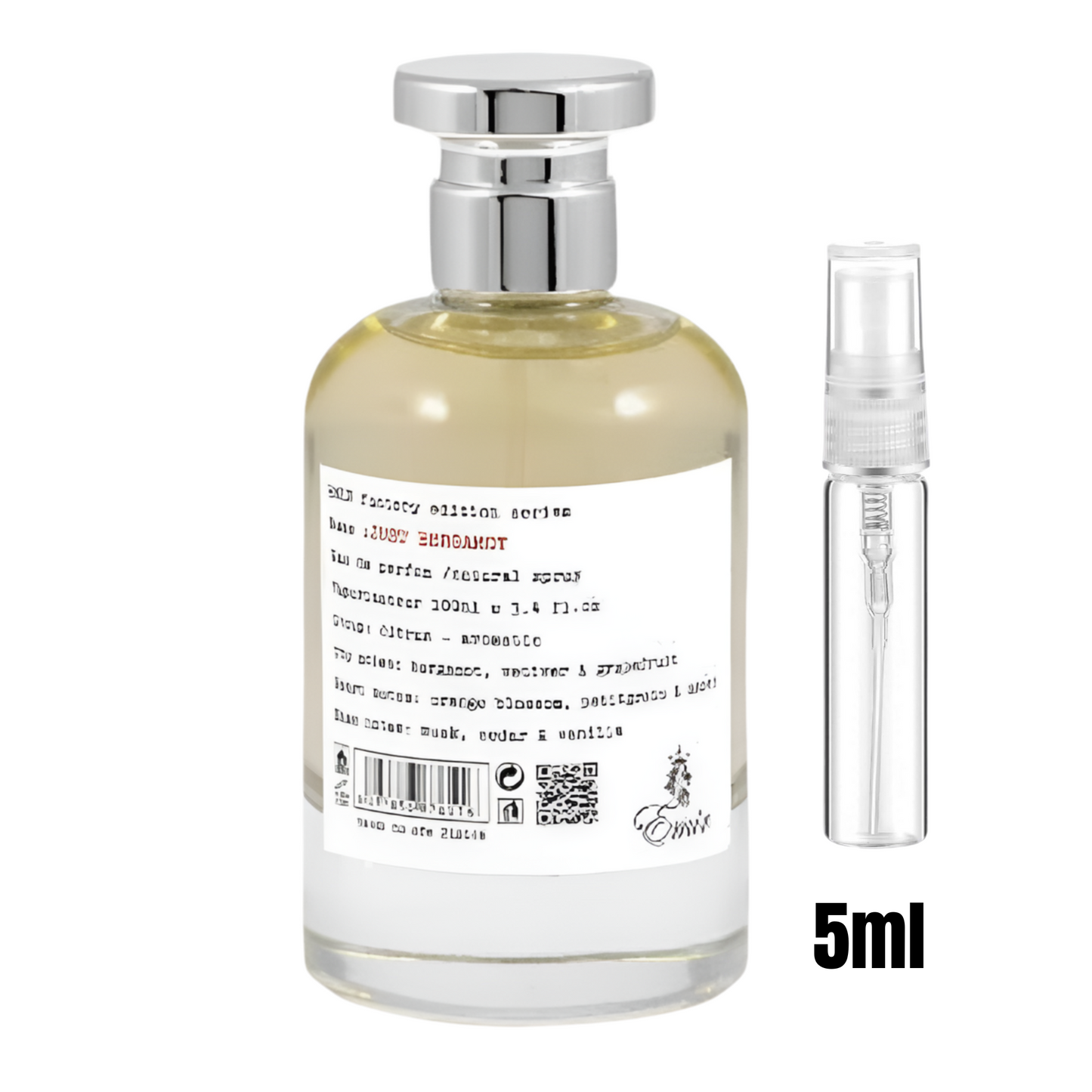 Échantillon 5 ml de Just Bergamot / Zestes d’agrumes en format découverte.