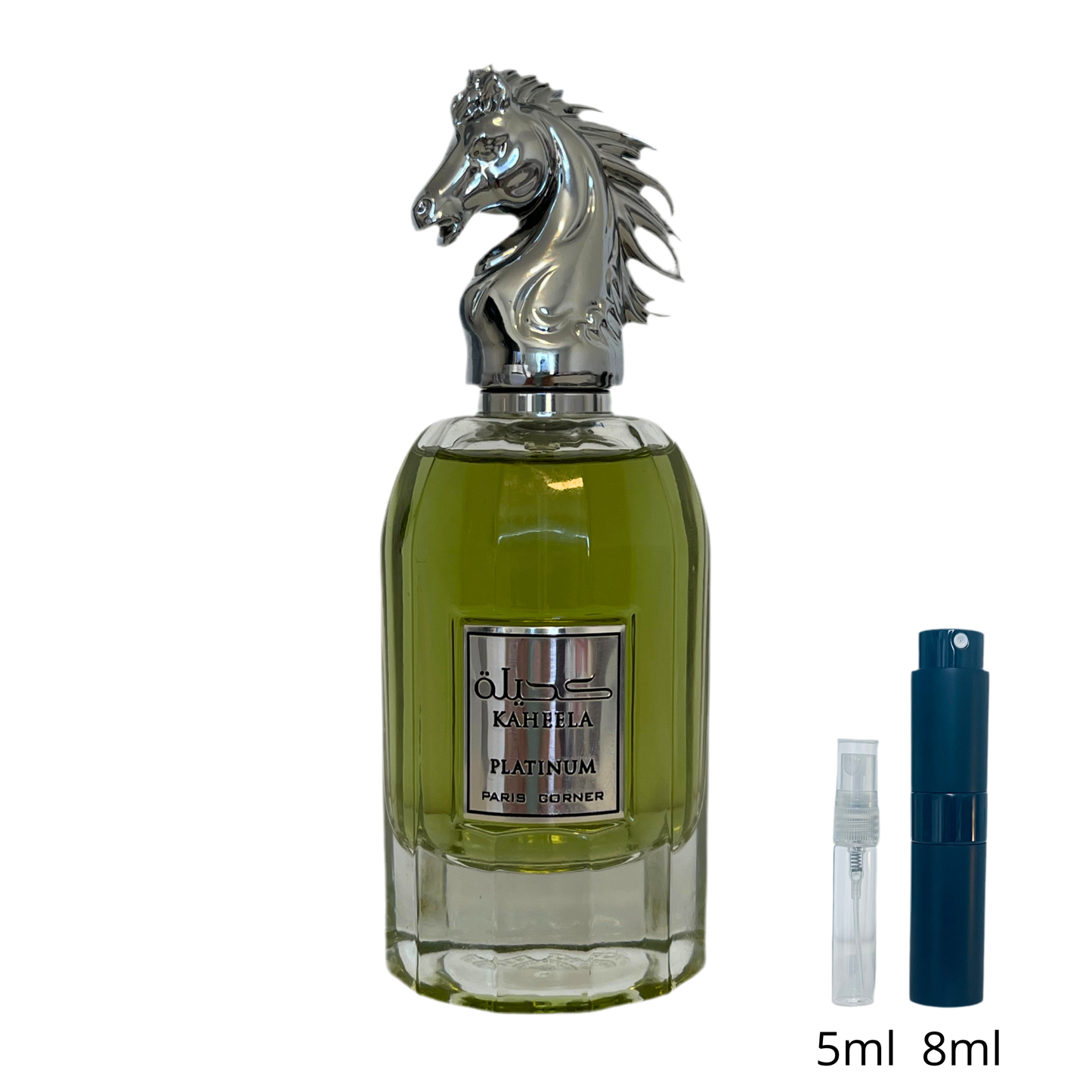 Khaeela Platinum – Paris Corner / Échantillon 5 ml ou 8 ml / Flacon en verre avec spray / Parfum format voyage
