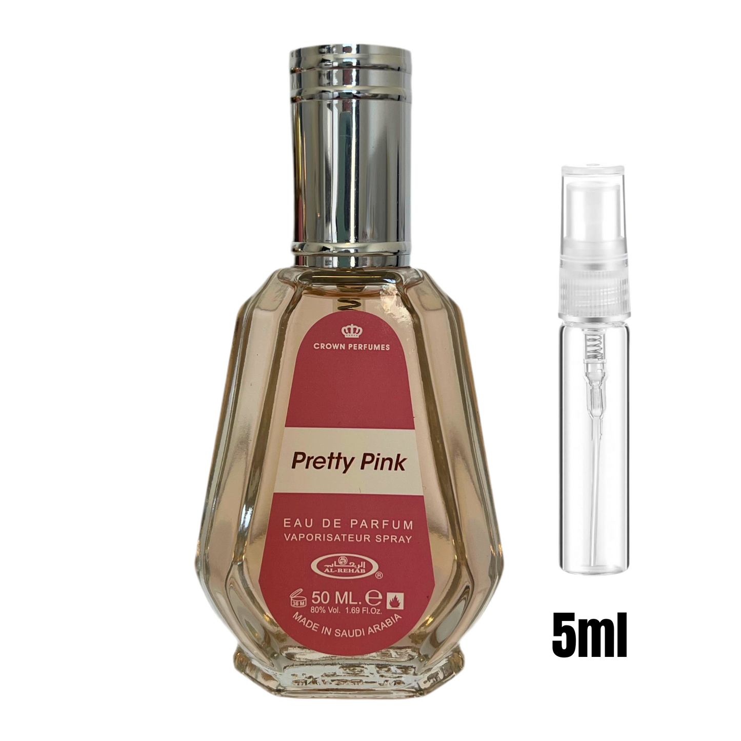 Échantillon 5 ml de Pretty Pink / Parfum délicat à découvrir ou à emporter.