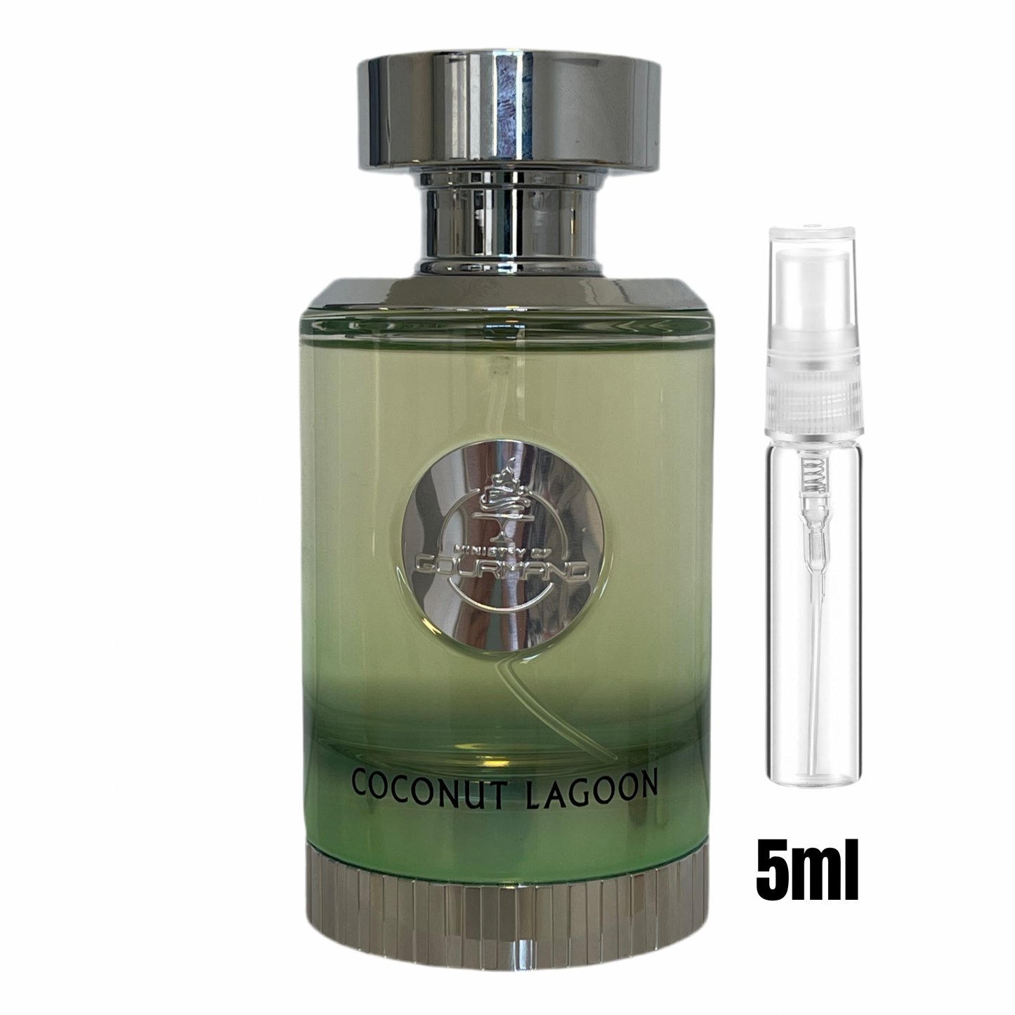 Échantillon 5 ml de Coconut Lagoon – Paris Corner / Parfum gourmand à la noix de coco dans un mini format.