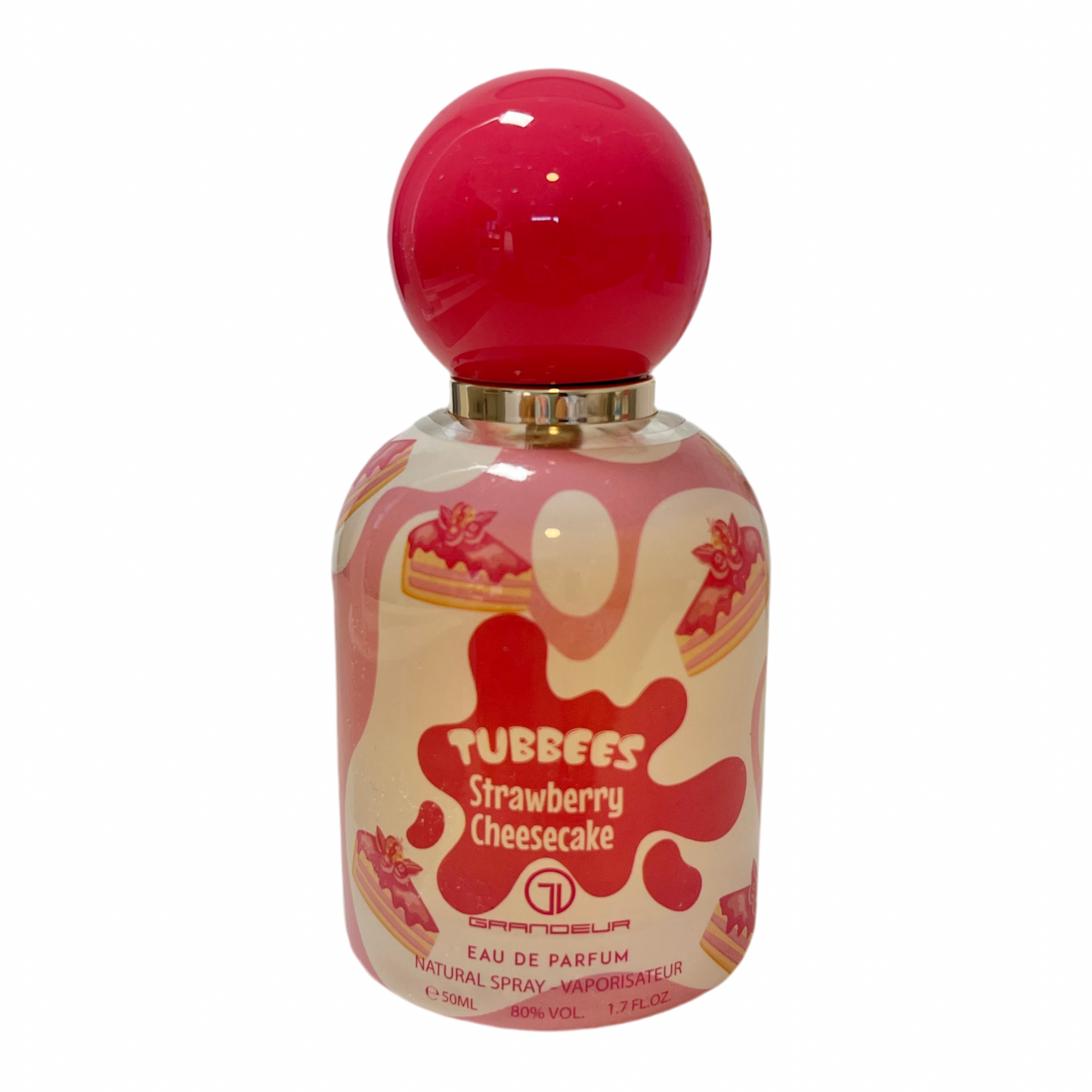 Tubbees Strawberry Cheesecake – Grandeur / Un parfum sucré et fruité inspiré du célèbre dessert à la fraise.