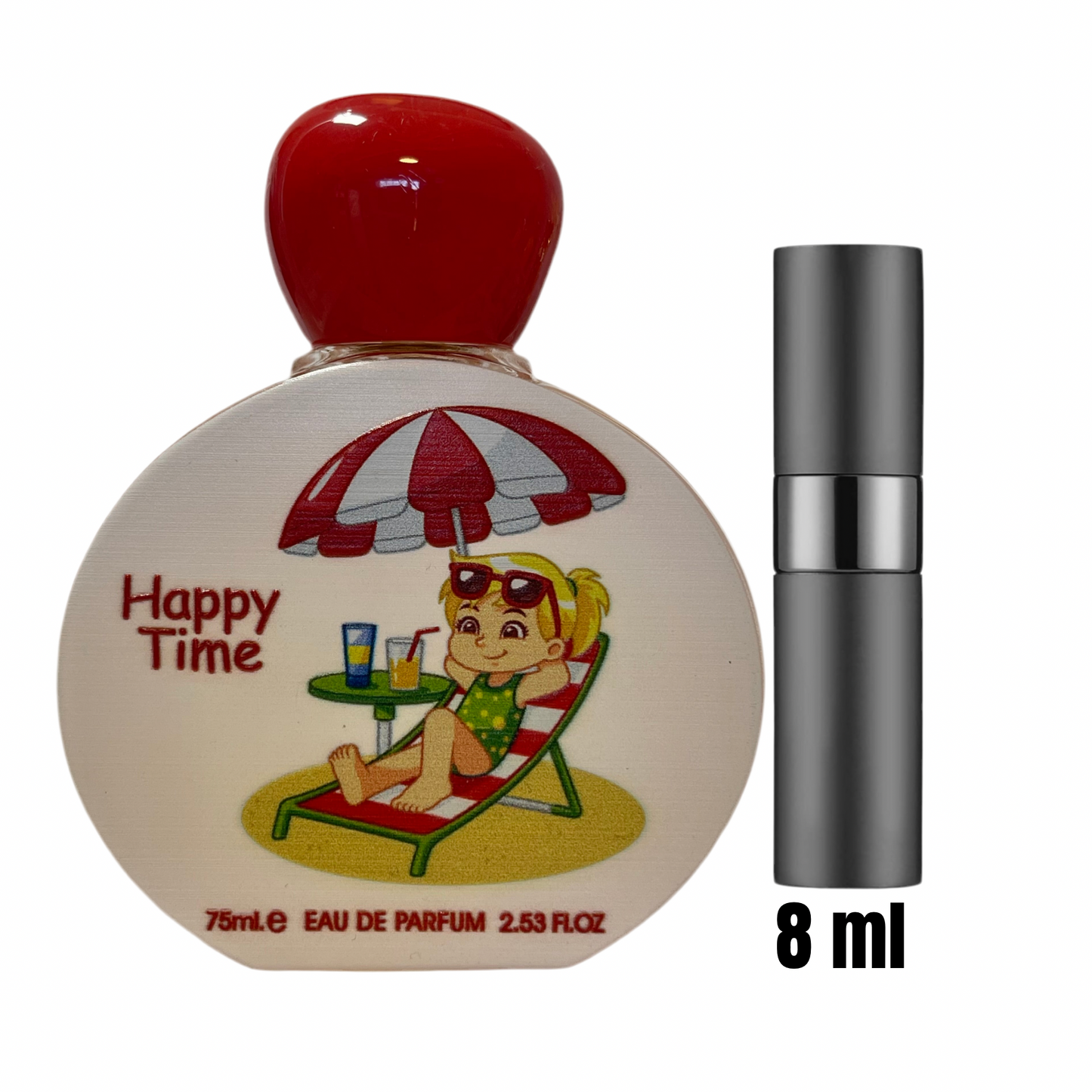 Échantillon 8 ml de Happy Time / Le parfum parfait pour accompagner les petits moments heureux.