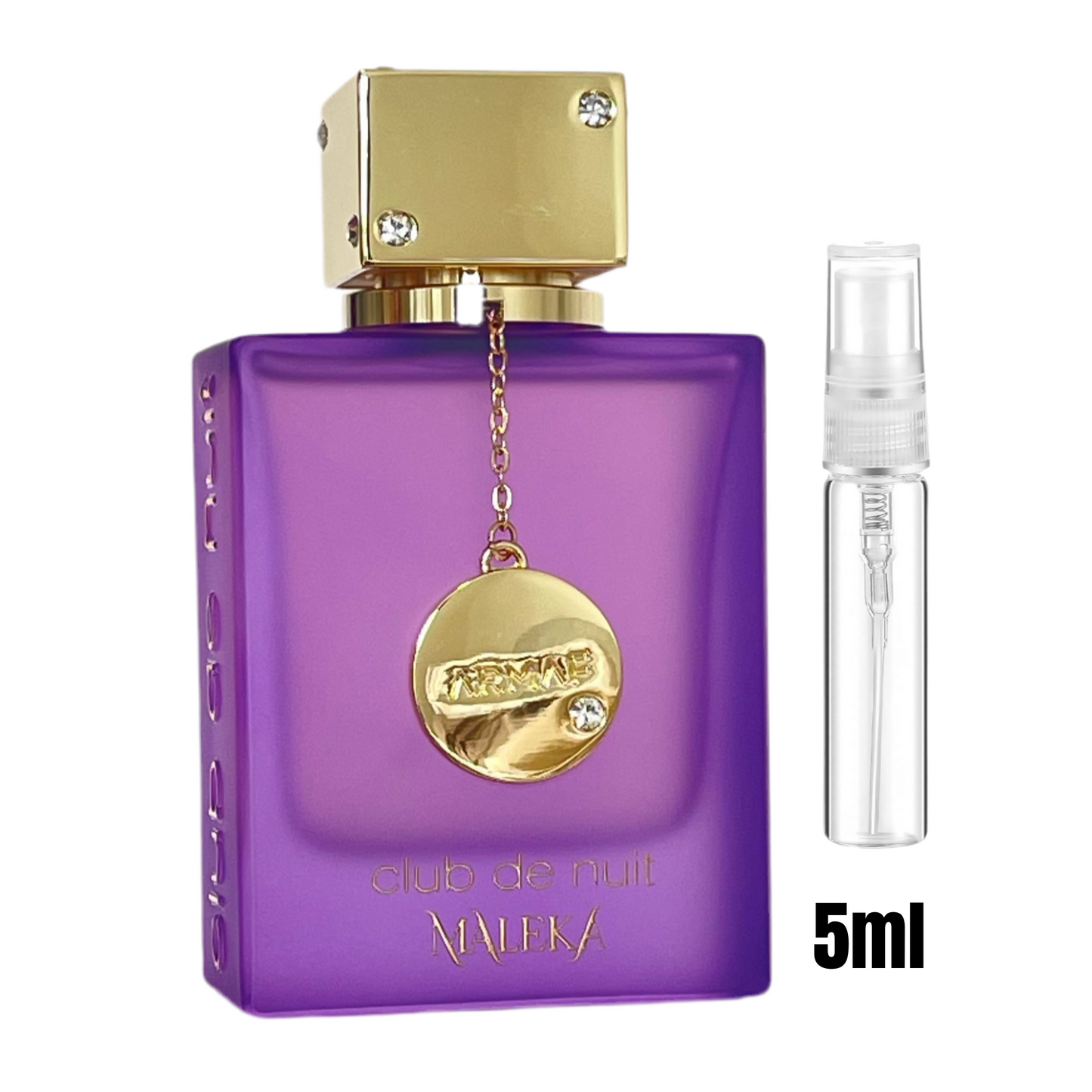 Échantillon 5 ml de Club de Nuit Maleka – Armaf / Format pratique avec spray.