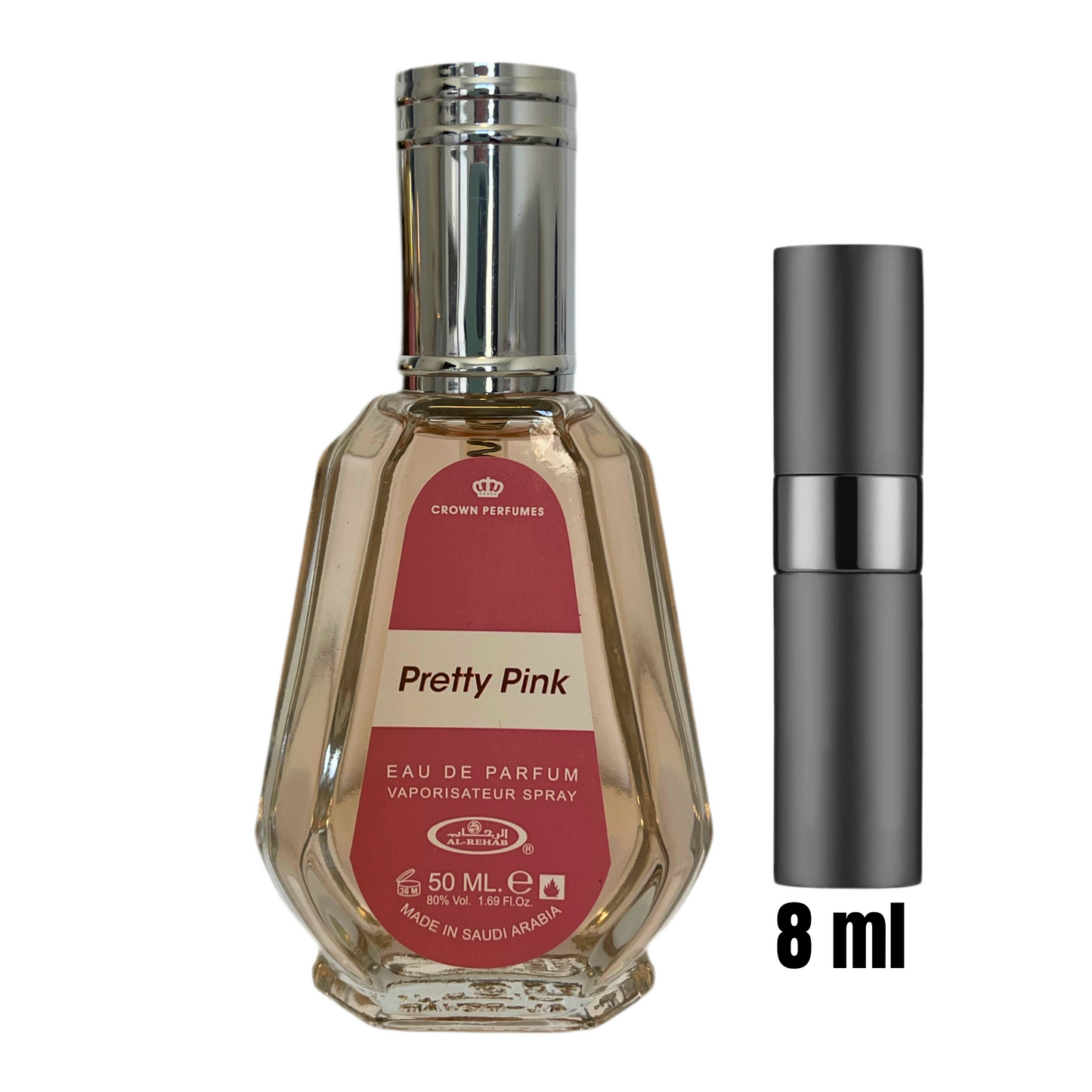 Échantillon 8 ml de Pretty Pink / Élégance florale en format nomade.