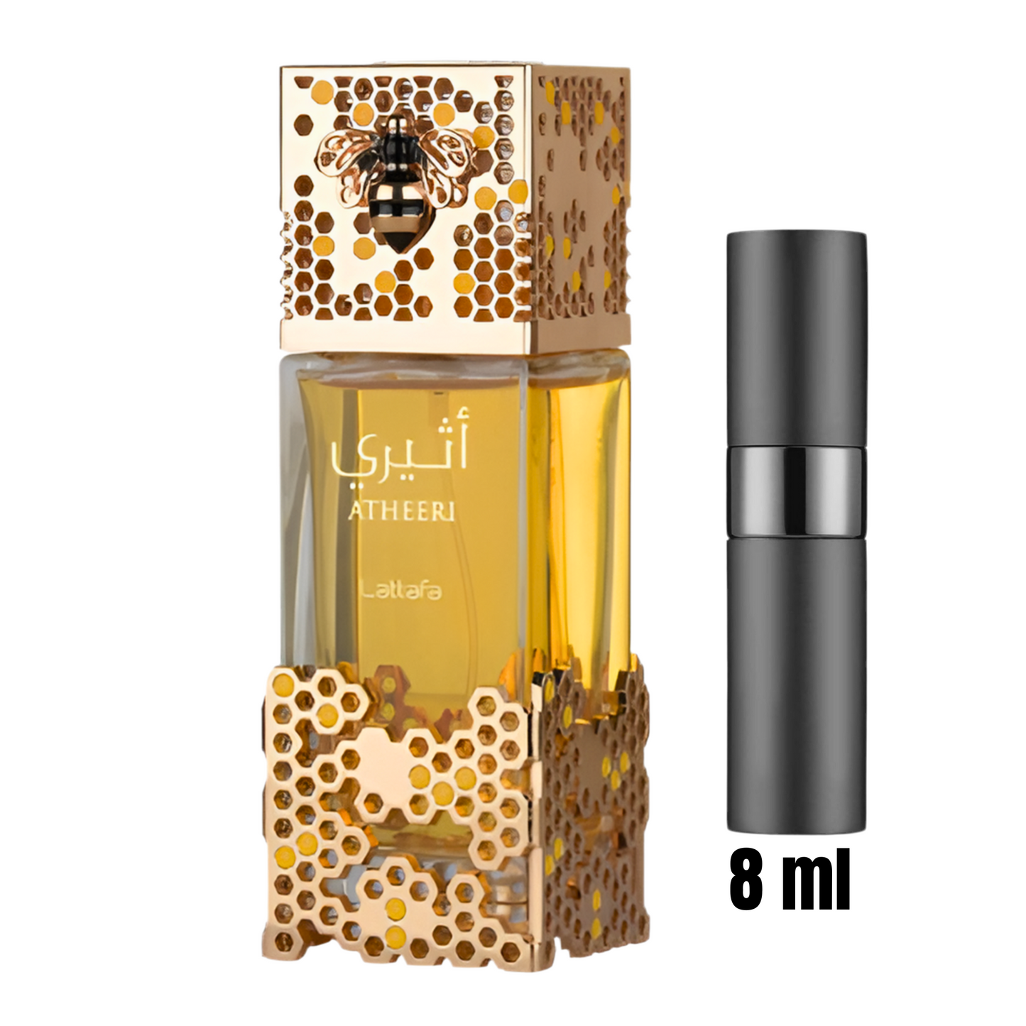 Échantillon 8 ml d’Atheeri – Lattafa / Élégance discrète en format voyage.