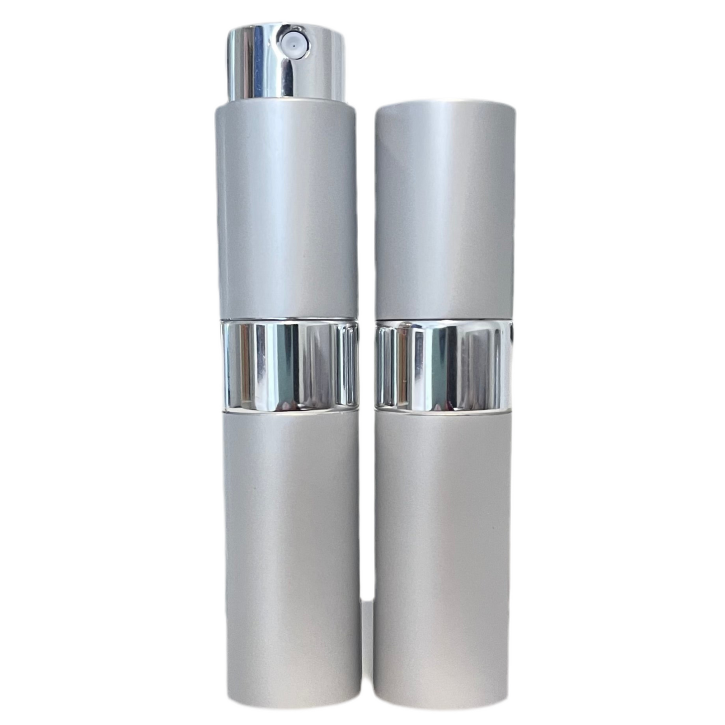 Flacon de parfum vide – 8 ml | Aluminium & verre | Rechargeable | Format voyage