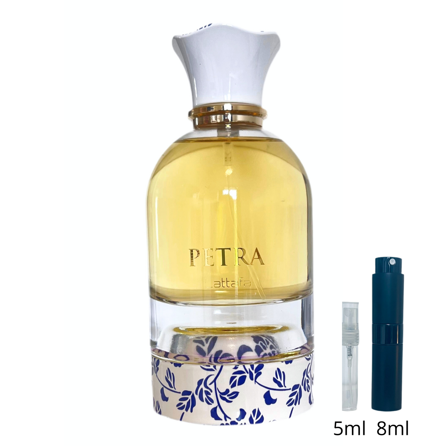 Petra – Lattafa : un parfum oriental intense aux notes fruitées, épicées et boisées.