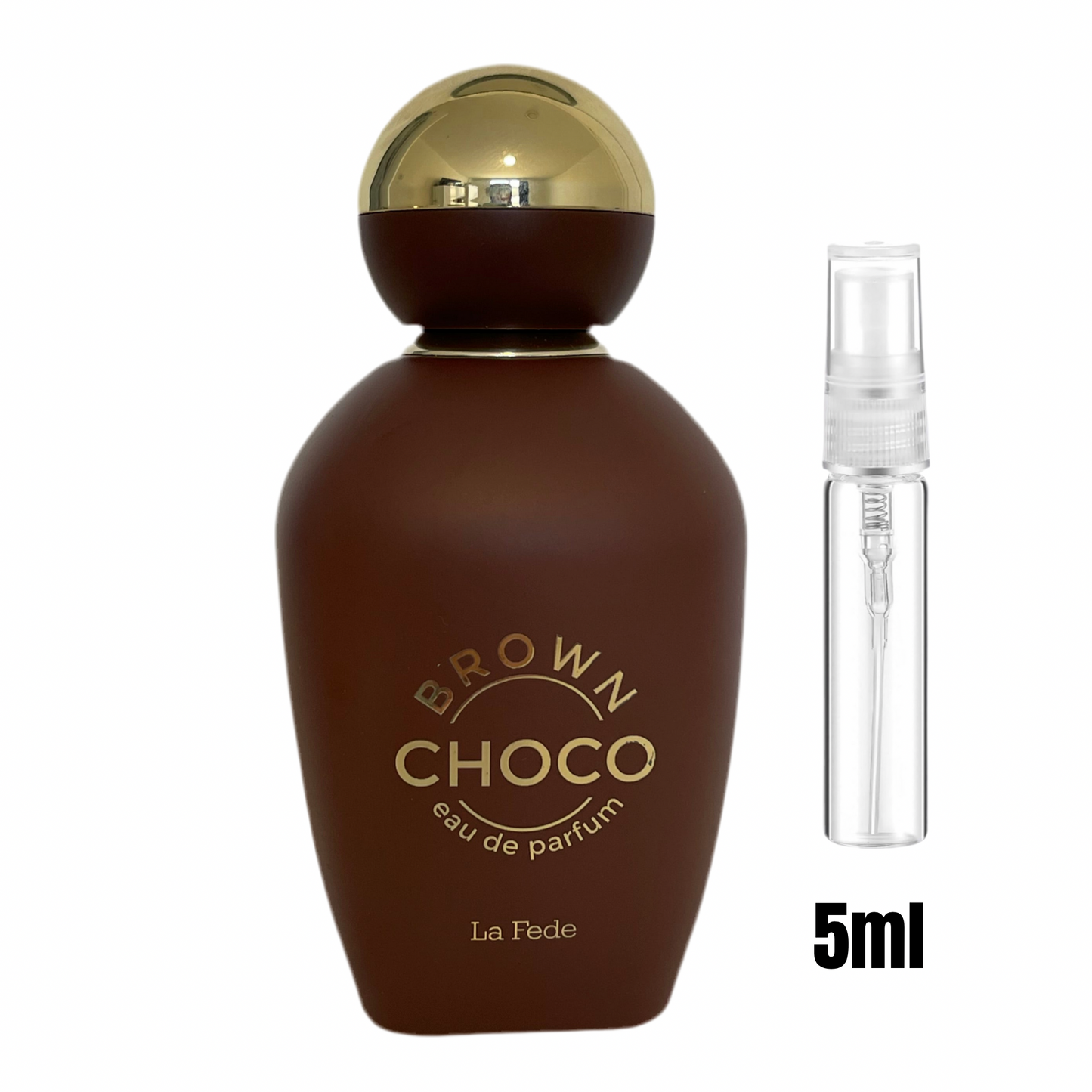 Échantillon 5 ml de Brown Choco – Khadlaj / Parfum gourmand au format pratique.