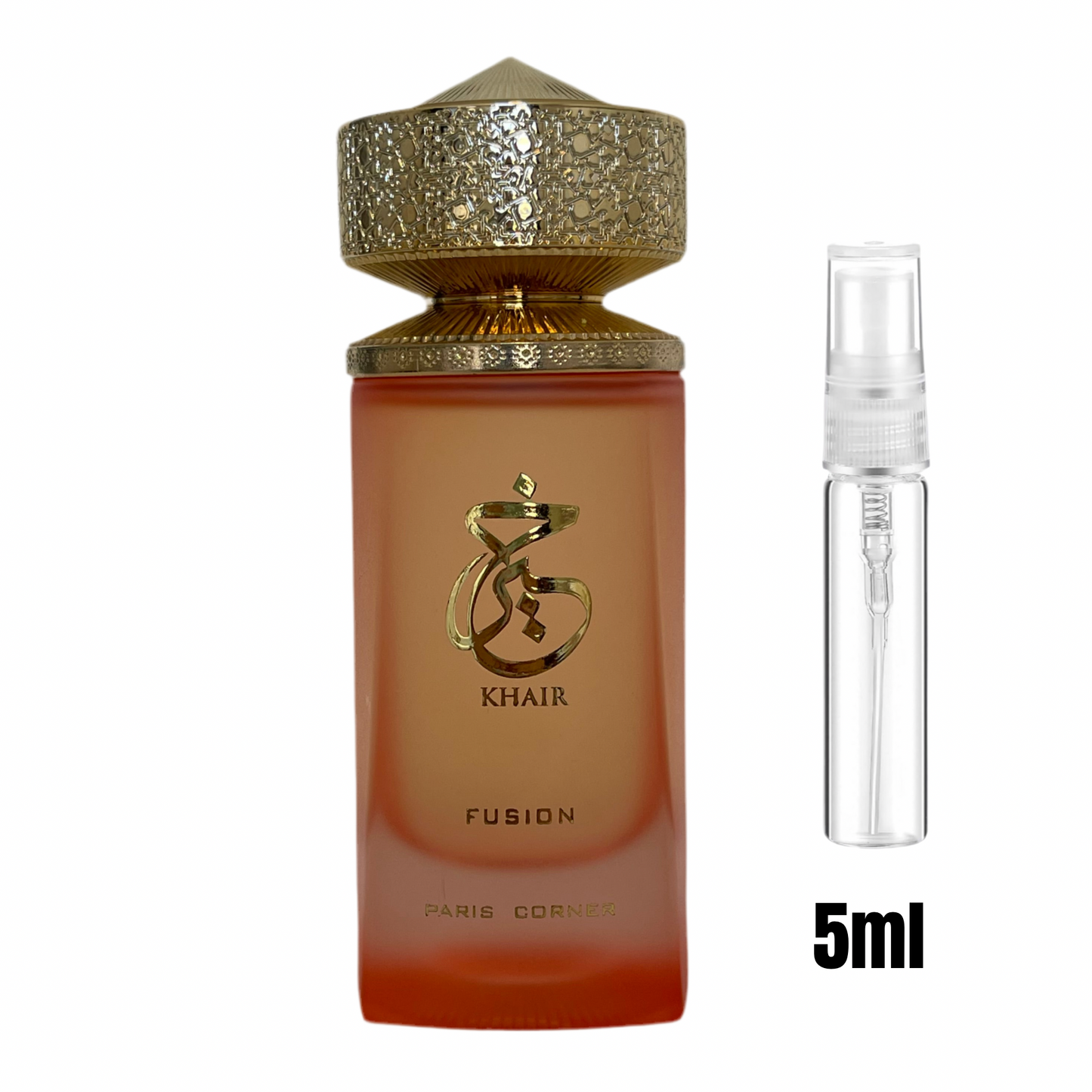 Khair Fusion – Paris Corner / Échantillon 5 ml ou 8 ml / Flacon en verre avec spray / Parfum format voyage