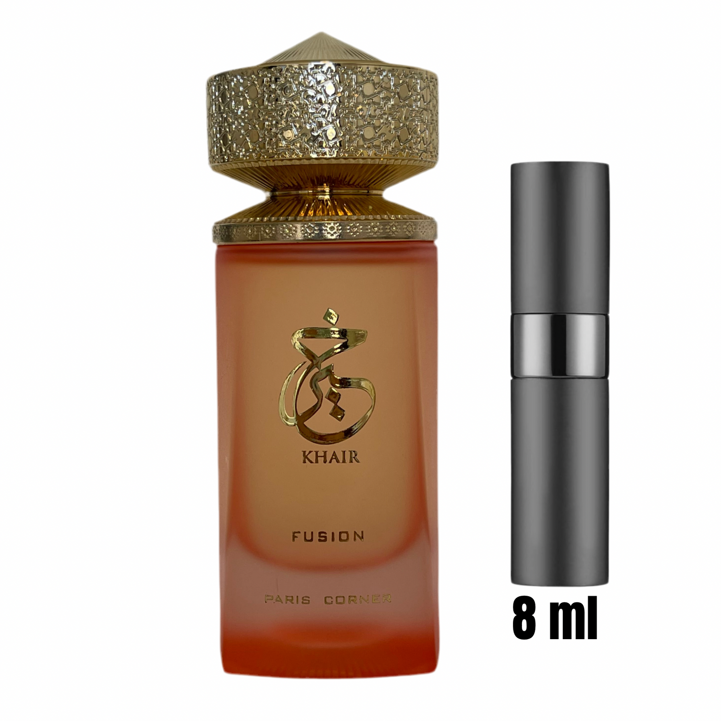 Khair Fusion – Paris Corner / Échantillon 5 ml ou 8 ml / Flacon en verre avec spray / Parfum format voyage