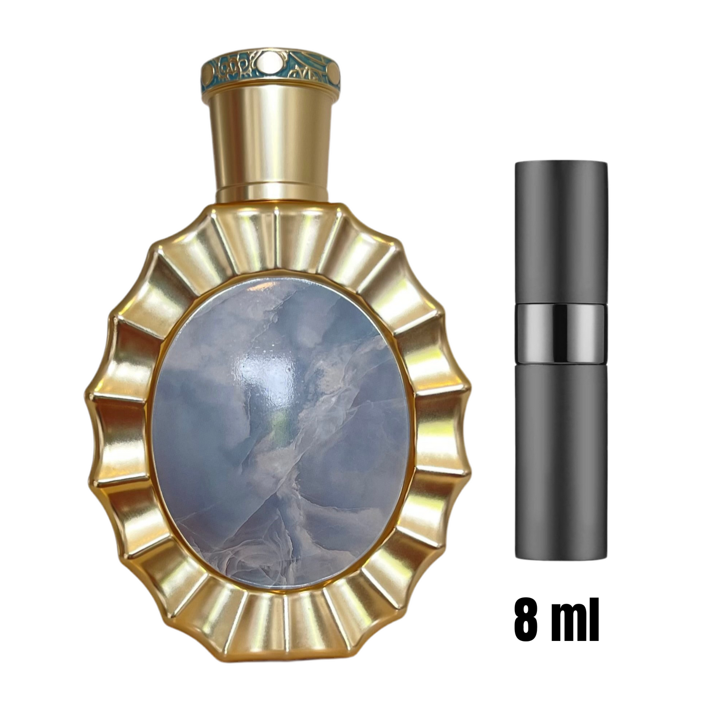 Échantillon 8 ml de Victoria – Lattafa / Vaporisateur en verre / Idéal pour offrir ou tester avant d’acheter.