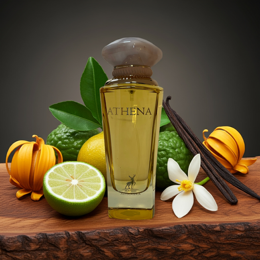 Notes d’Athena – Maison Alhambra : fruits lumineux, jasmin, bergamote, ylang ylang et vanille.