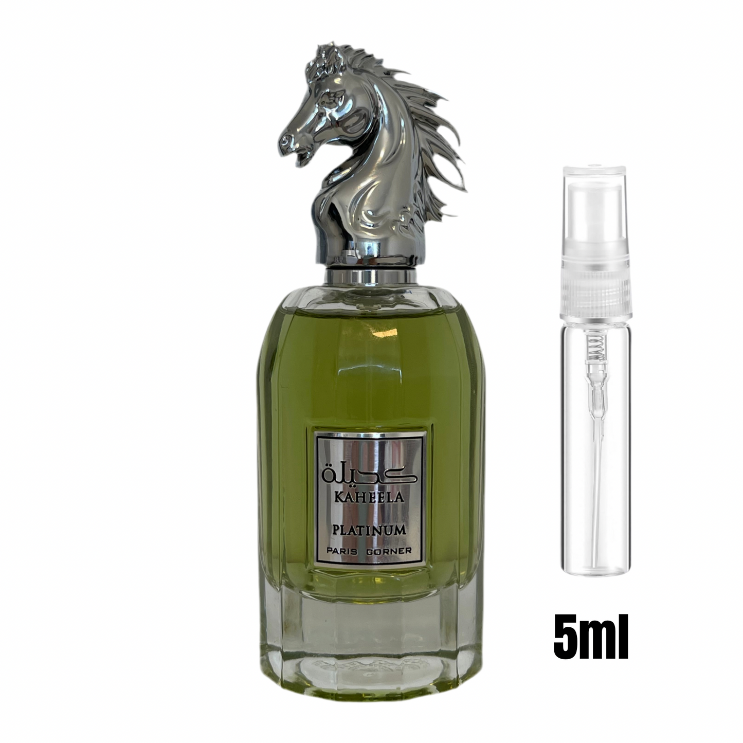 Échantillon 5 ml de Khaeela Platinum / Format parfait pour explorer une fragrance unique.
