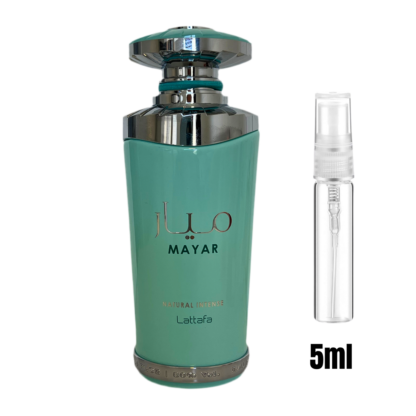 Échantillon 5 ml de Mayar Intense / Format parfait pour tester ce parfum élégant et sucré.