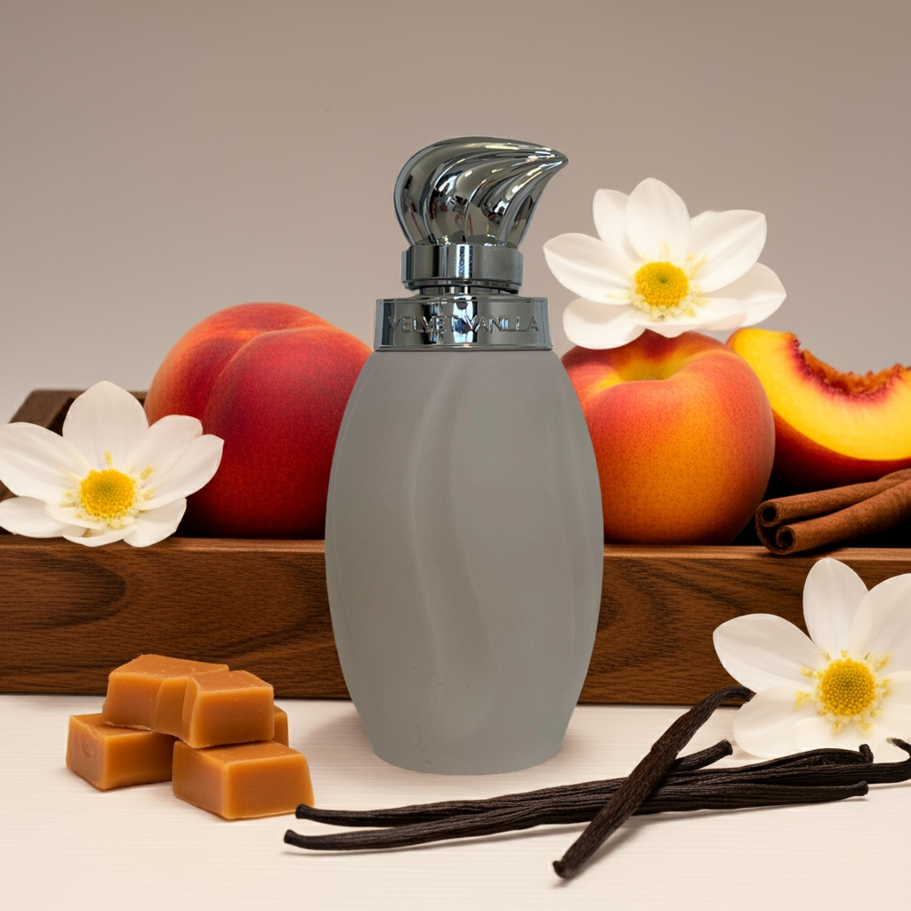 Notes de Velvet Vanilla – Al Rehab : vanille crémeuse, fleurs douces, musc poudré.