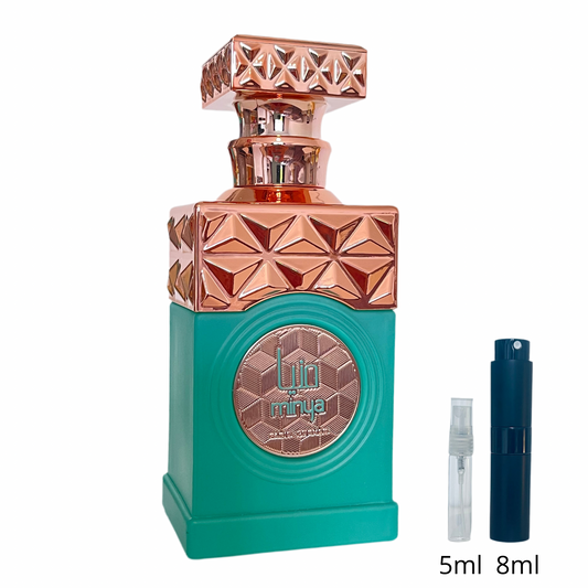 Minya Green – Paris Corner / Échantillon 5 ml ou 8 ml / Flacon en verre avec spray / Parfum format voyage
