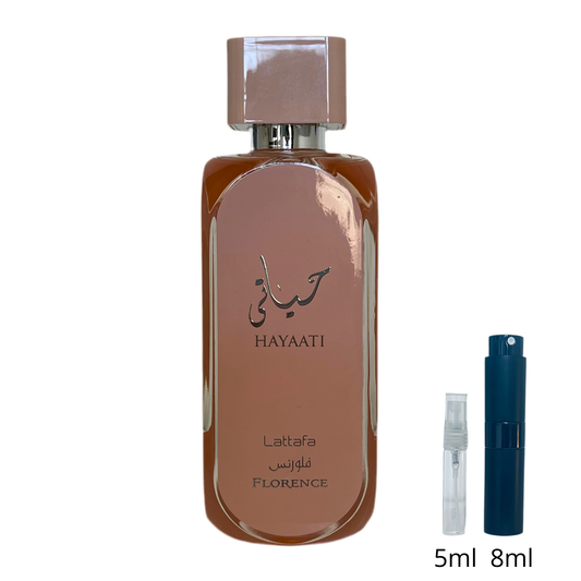 Hayaati Florence – Lattafa / Un parfum fleuri, lumineux et intemporel.
