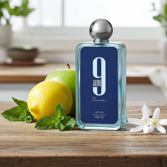 9am Dive – Afnan pour homme / Échantillon de parfum 5 ml ou 8 ml
