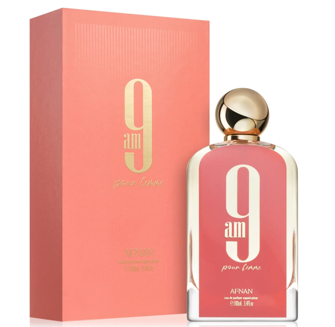 9AM pour Femme – Afnan  Eau de Parfum (5 ml / 8 ml / 100 ml)
