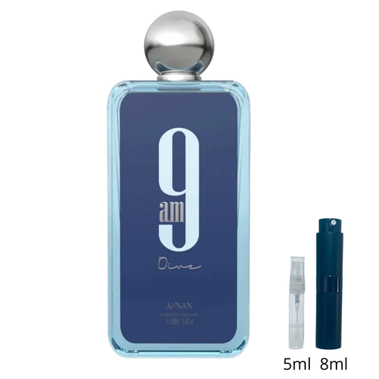 9am Dive – Afnan pour homme / Échantillon de parfum 5 ml ou 8 ml