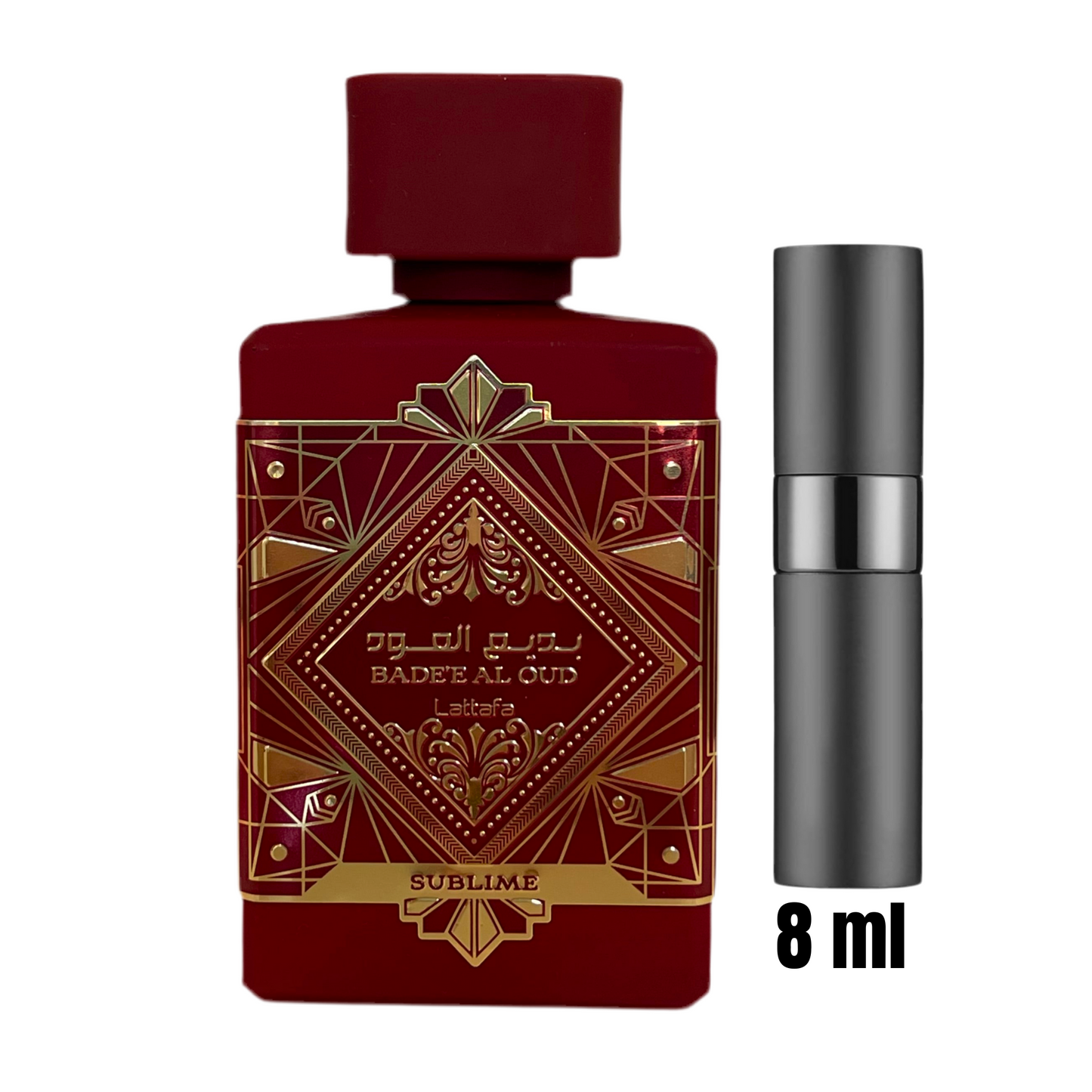 Échantillon 8 ml de Bade’e Al Oud Sublime – Lattafa / Un oud lumineux à emporter partout.