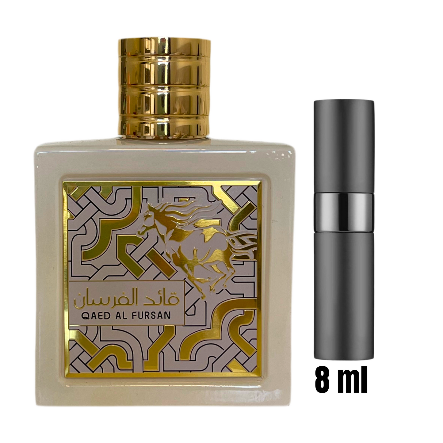 Échantillon 8 ml de Qaed Al Fursan / Parfum fort et élégant en format pratique.