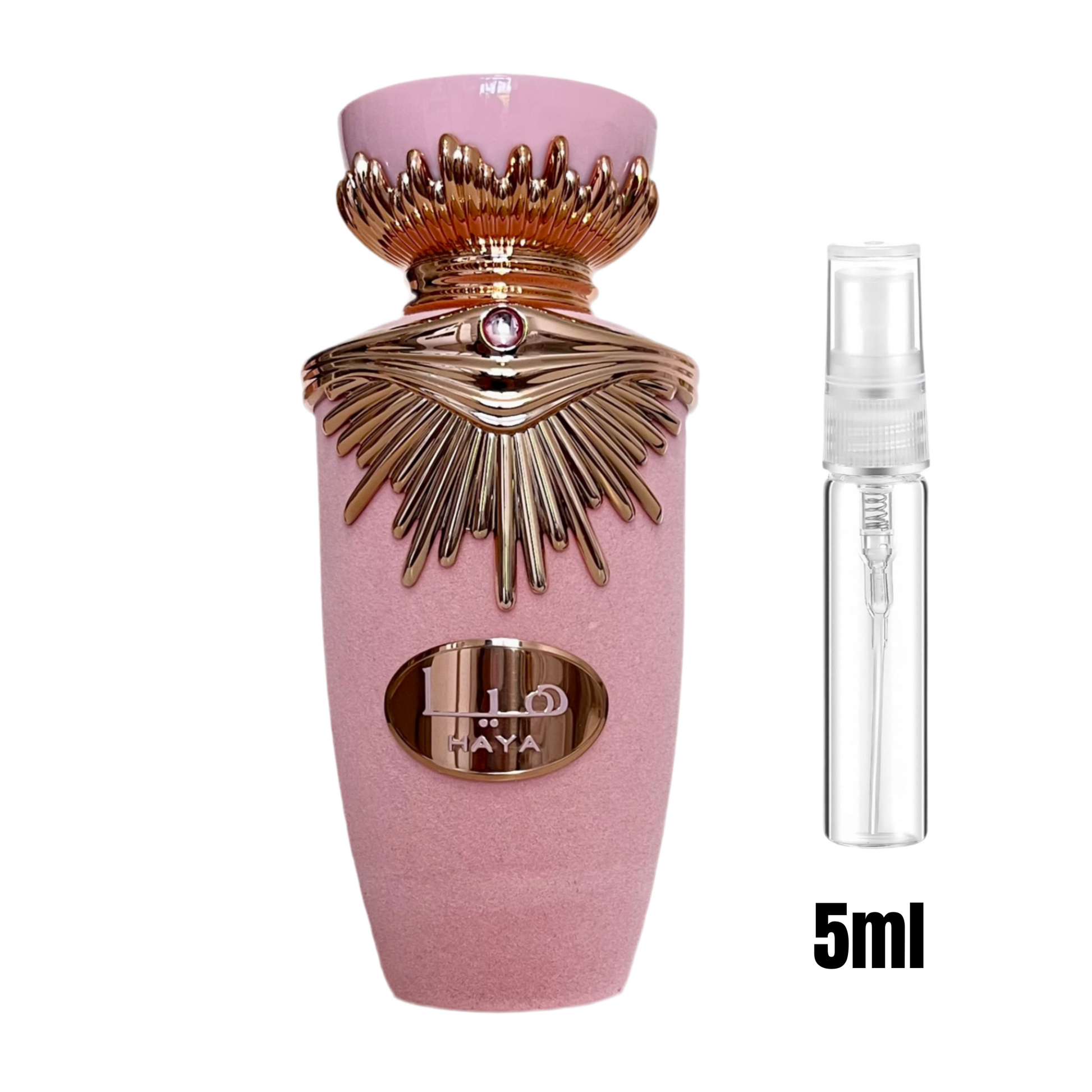 Échantillon 5 ml de Haya – Lattafa / Parfum élégant et doux / Format idéal pour vos déplacements.