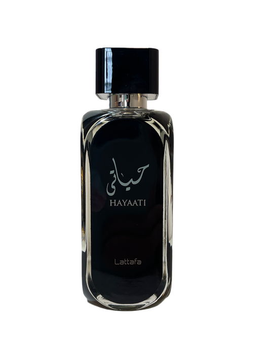 Hayyati Black – Lattafa Eau de Parfum (5 ml / 8 ml / 100 ml)