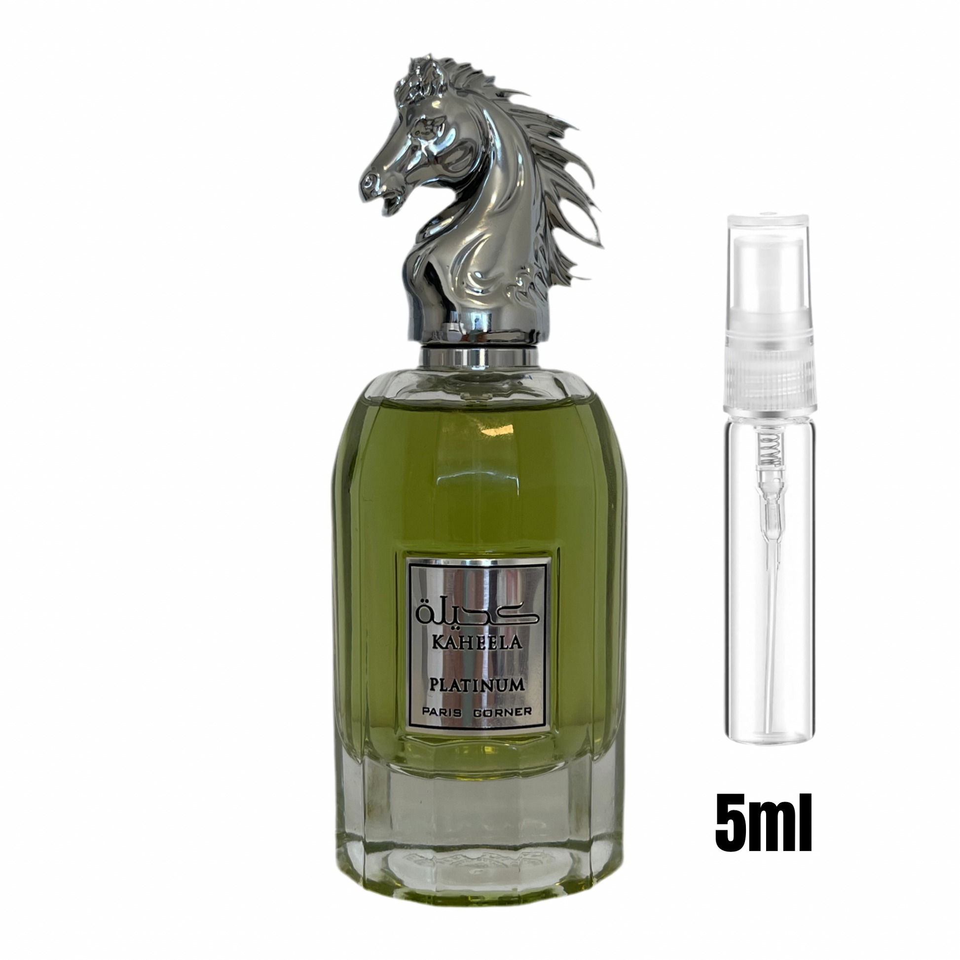Échantillon 5 ml de Khaeela Platinum / Format parfait pour explorer une fragrance unique.