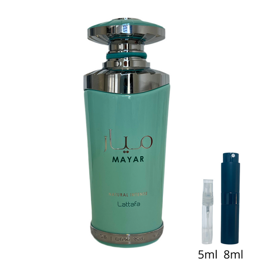 Mayar Intense – Lattafa / Échantillon 5 ml ou 8 ml / Flacon en verre avec spray / Parfum format voyage