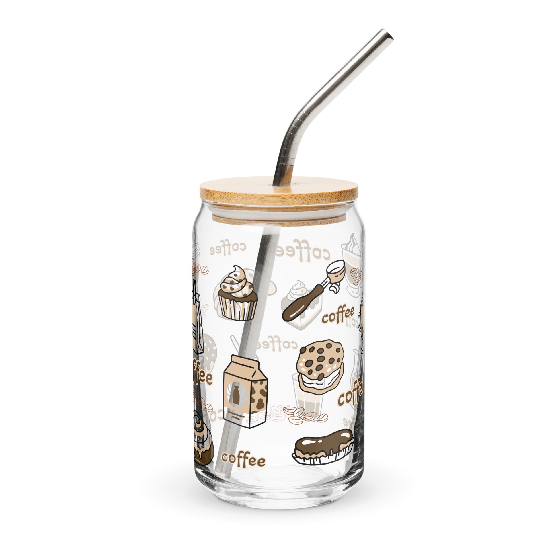 Illustrations caféinées : tasses, grains de café, accessoires / Design chaleureux et tendance